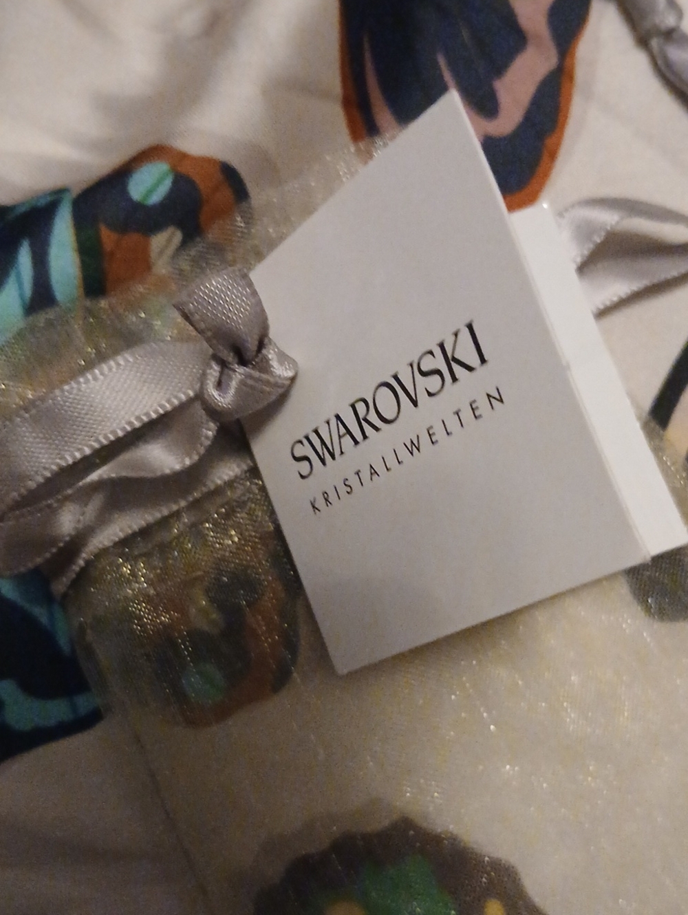 Swarovski Crystal Necklace on Leather